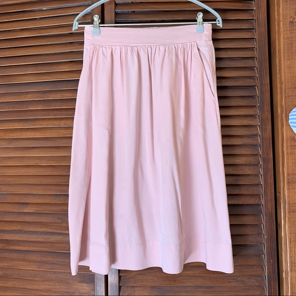 LAST CHANCE HALLHUBER midi skirt pink with pockets - Picture 1 of 9
